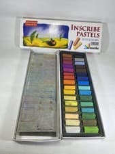 Image of Inscribe Artist's Soft Pastel 32 Colour Set
