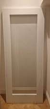 Image of White Internal Primed Clear Glass Door H 1988mm x 825mm or 78.25 x 32.5 inches