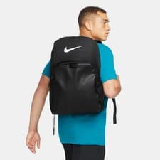 Image of Nike Brasilia 9.5 XL Training Backpack Triple Black White New DM3975 010 NWT