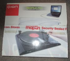 Image of New ION Profile PRO USB Vinyl LP Turntable. Turn LPs to MP3. Sealed brand in box