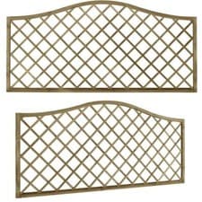 Image of Garden fence Screen 1.8m x 1.8m Pressure Treated Decorative Europa Hamburg