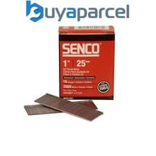 Image of Senco RX13EAA Straight Brad Nails Galvanised 16G x 25mm (Pack 2000) SENRX13EAA
