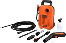 Image of Black & Decker Vertical Pressure Washer for Cleaning Tasks BEPW1300-GB 1300W