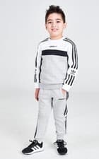 Image of Adidas X6113 Boy Grey Originals Sweatshirt and Jogger Pants Set Size XS