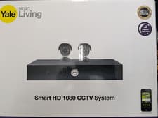 Image of Yale Smart HD 1080 CCTV System NEW – 4 Cameras, 2TB DVR, Full Kit, Night Vision