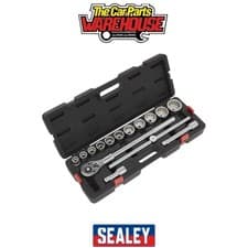 Image of Sealey AK2583 Premier Socket Set 3/4"Sq Drive 12-point 15pc