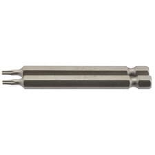 Image of Draper T8 Torx Star Screwdriver Bit 1/4" Hex 75mm Long (Pack of 2) 66830