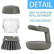 Image of Soap Dispenser, Dishwashing Brush, Home Kitchen Cleaning Brush with Holder