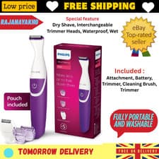 Image of Philips BRT383/15 Bikinigenie Trimmer, Purple