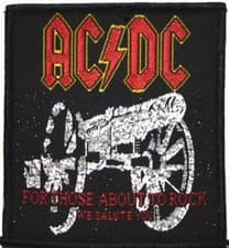 Image of AC/DC - Patch - For Those About To Rock... - Official Woven Sew On