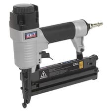 Image of Sealey Air Nail Staple Gun 18 Gauge 10-50mm Nailer 10-40mm Stapler