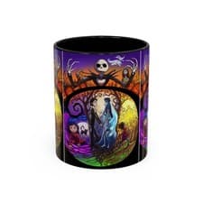 Image of Tim Burton's World Coffee Mug A Nightmare Before Christmas Coraline Corpse Bride