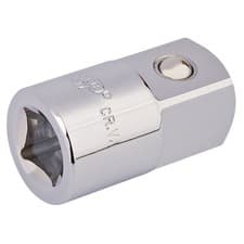 Image of Draper Expert Socket Converter Chrome Vanadium Steel 1/2" Female x 3/4" Male