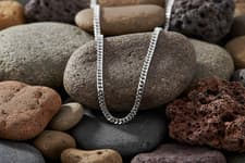 Image of Fred Bennett Heavyweight Curb Chain Necklace 56cm N3224