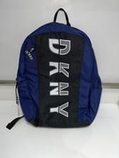 Image of DKNY Logo Backpack - Black & Blue | RRP-£55