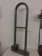 Image of Heavy duty folding hand rails for WC/bathroom. New Mid Grey. 6 available.