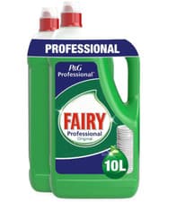 Image of 2 x 5 Litre Fairy Original Professional Washing Up Liquid Detergent Manual