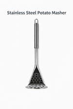 Image of Stainless Steel Potato Masher Manual Heavy Duty Kitchen Utensil