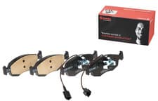 Image of Brembo Brake Pads Front With Anti-Squeak Plate Fits Fiat 500 C Punto Evo