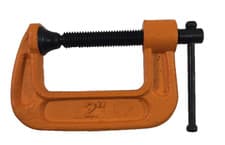Image of ASelected Mini G Clamps Pack of 4 Heavy Duty 2" 51mm C Clamp Set DIY Orange