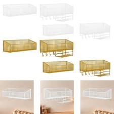 Image of Wire Wall Basket for Pantry, Heavy Duty Kitchen Storage, Hanging Fruit Basket