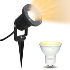 Image of LED Garden Spike Lights Adjustable IP65 4W GU10 240v Mains, Various Pack Sizes