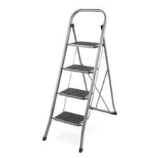 Image of Foldable 2 3 4 Step Ladder Stepladder Non Slip Tread Safety Steel Portable Stool