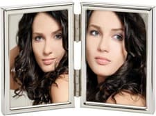 Image of Walther Chloe Silver Double Photo Frame 6x9 cm Each – Elegant Portrait Style