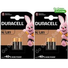 Image of 4x Duracell MN9100 LR1 1.5V Alkaline Batteries 910A E90 N KN AM5 Security Remote