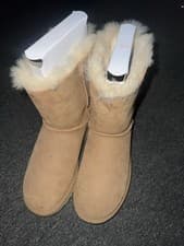 Image of UGG BAILEY BOW II BOOT SUEDE FUR LINED WINTER UK