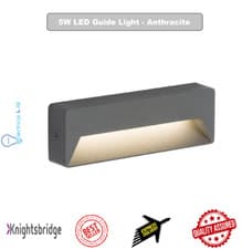 Image of Knightsbridge 5W LED Guide Light Anthracite 230V IP54 - RWL5A