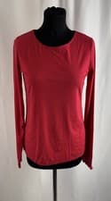 Image of Wolford Coral Red Slim Fit Women’s Pure Pullover Top Size S, NEW
