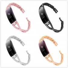 Image of Replacement Stainless Steel Strap Watch Band For Fitbit Inspire /Inspire HR UK
