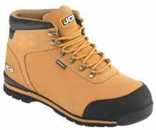 Image of JCB MENS LIGHTWEIGHT LEATHER SAFETY WORK BOOTS STEEL TOE CAP WIDE FIT SHOES SIZE