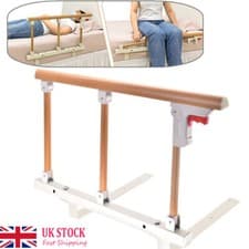 Image of 3 Section Bed Rail Bed Rail Safety Assist Handrail Foldable For Elderly Adults