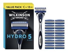 Image of Wilkinson Sword Hydro 5 Razor Super Value Pack - Razor + 13 Blades - Brand New