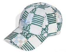 Image of Adidas Originals Trefoil Dad Cap White Multi Colour Unisex Adjustable Strapback
