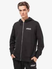 Image of Adidas DV1918 Men's Kaval Full Zip Hoodie Jacket Black (Size L, XL)