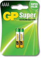 Image of 2x GP AAAA LR61 Batteries MN2500 E96 1.5V Super Alkaline *LONG EXPIRY*