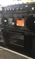 Image of Beko 50cm Double Cavity Gas Cooker - Black - KDG583K - A+ Rated (11423)