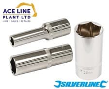 Image of Silverline Metric Deep Socket 1/2in Square Drive 10-32MM 6pt