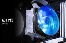 Image of Antec A30 Pro Univeral CPU Cooler Heatsink&Fan For Intel/AMD Quiet Blue LED Fan.