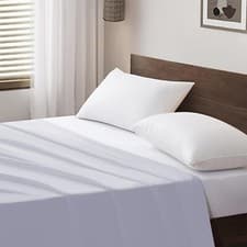 Image of Egyptian Cotton Flat Sheet 400 TC Bed Flat Sheets Single Double Super King Size