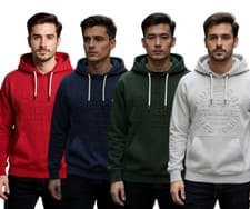 Image of Superdry Hoody Overhead Long Sleeve Pullover Pouch Pocket Embossed VL Hoodie