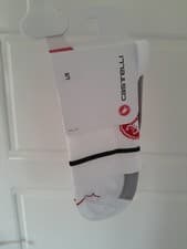 Image of Castelli Mens Cycling Entrata 13 Summer Cycling Socks L/XL White