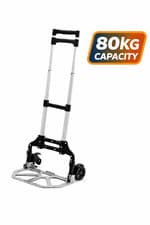 Image of Folding Sack Truck Trolley 80kg Portable Moving Trolley Cart for Boxes Luggage