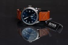 Image of hugo boss blue dial legacy watch
