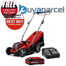 Image of Einhell 33cm Cordless Lawnmower 18V Rotary PXC GE-CM 18/33 Li 4Ah Plus Battery