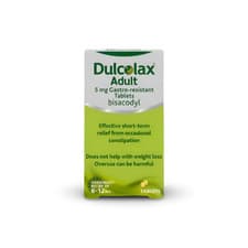 Image of DULCOLAX 5MG GASTRO RESISTANT TABLETS 20 TABLETS