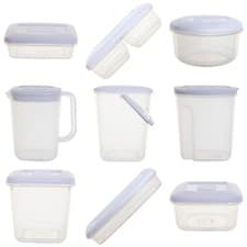 Image of NEW Plastic Food Storage Boxes Box Fridge Jug Canisters & Cereal Storers Choice
